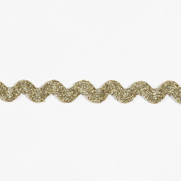 Birch Large Metallic Ric Rac Gold