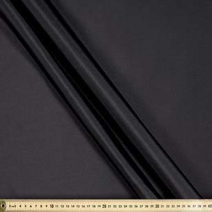 Plain 148 cm Pongee Polyester Lining Black