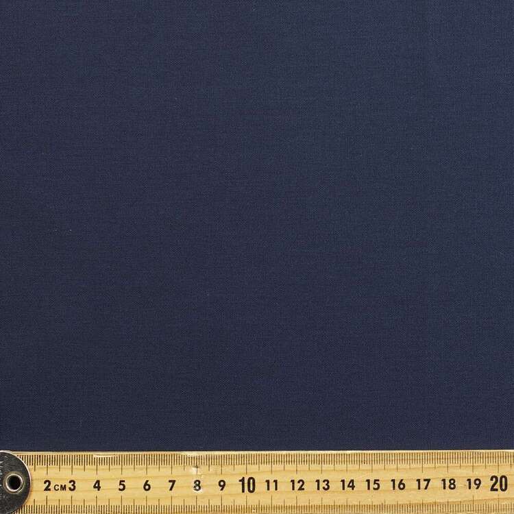 Plain 112 cm Broadcloth Fabric Dark Navy