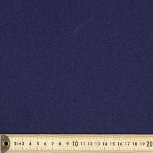 Plain 112 cm Cotton Drill Fabric Navy