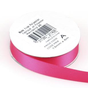 Celebrate 13 mm Satin Ribbon Hot Pink 13 mm x 6 m