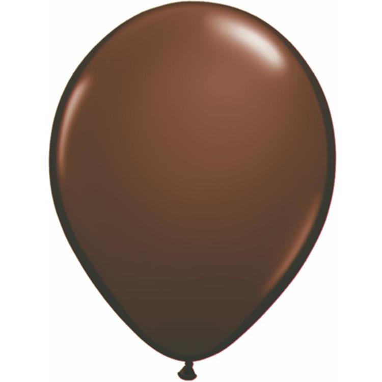 Qualatex Plain 28 cm Latex Balloon Brown