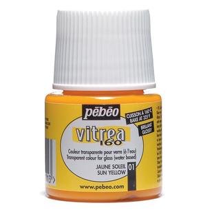 Pebeo Vitrea 160 Gloss Colour Paint Sun Yellow 45 mL