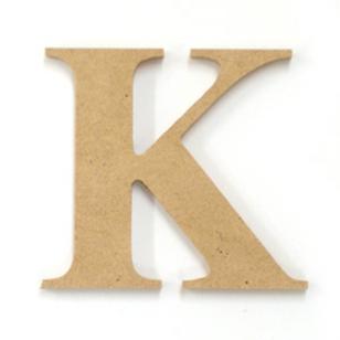 Kaisercraft Wood Letter K Natural