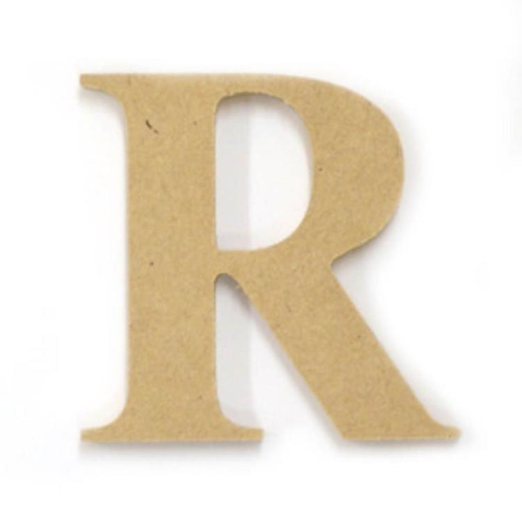 Kaisercraft Wood Letter R Natural 6 cm