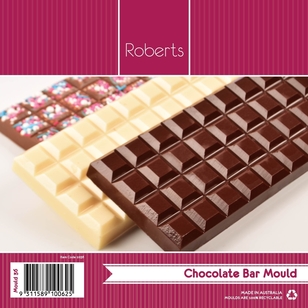 Roberts Robert Bar Shapes Chocolate Mould Clear