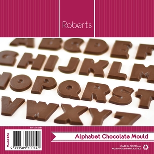 Roberts Alphabet Letters Chocolate Mould Clear