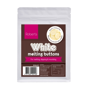 Roberts Chocolate Melting Buttons White Chocolate 300 g