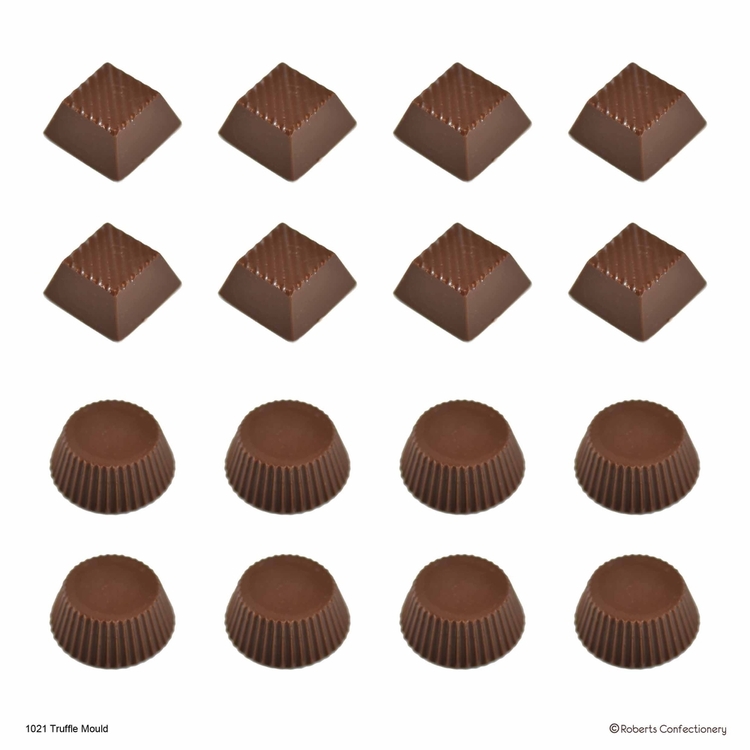 Roberts Round & Pyramid Chocolate Truffle Mould Clear