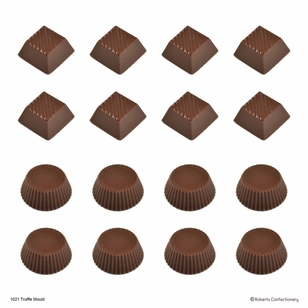 Roberts Round & Pyramid Chocolate Truffle Mould Clear