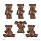 Roberts Teddy Bear Chocolate Mould Clear