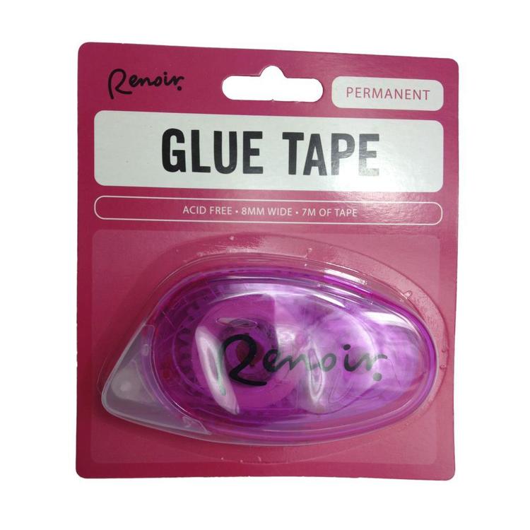 Renoir Permanent Glue Tape Pink 6 mm x 8 m