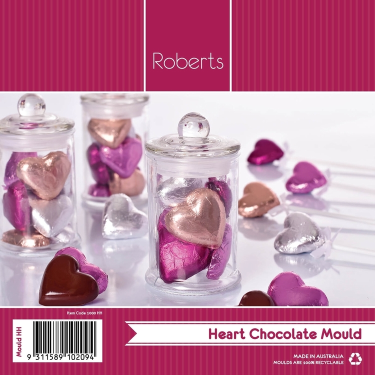 Roberts Plain Hearts Chocolate Moulds