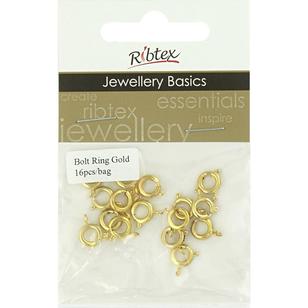 Ribtex Jewellery Basics Bolt Ring Gold 8 mm