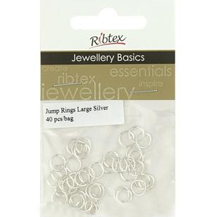 Ribtex Jewellery Basics Jump Rings 40 Pack Silver