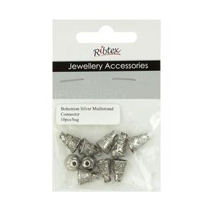 Ribtex Jewellery Accessories Multi Strand Connector Silver