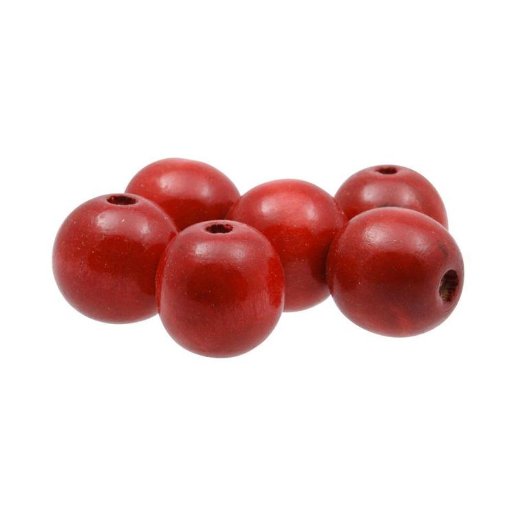 Arbee Round Wood Beads 6 Pack