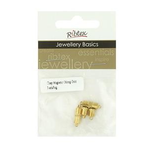 Ribtex Jewellery Basics Magnetic Oblong Clasp Gold 15 mm