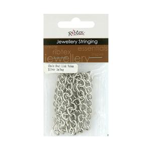 Ribtex Jewellery Stringing Large Open Link Chain Silver Large