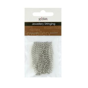 Ribtex Jewellery Stringing Small Open Link Chain Silver Small