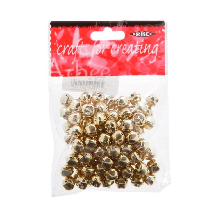 Arbee Folley Bells 100 Pack Gold 10 mm