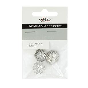 Ribtex Jewellery Accessories Adjustable Bead Cap Silver