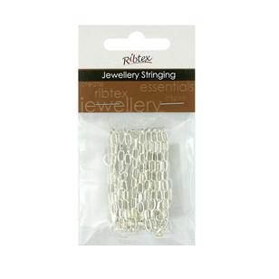 Ribtex Jewellery Stringing Large Straight Oval Chain Bright Silver