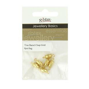 Ribtex Jewellery Basics True Barrel Clasp Gold 15 mm