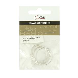 Ribtex Jewellery Basics Wine Glass Rings Silver