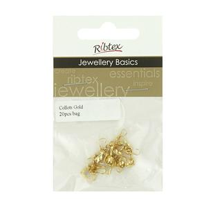 Ribtex Jewellery Basics Calottes Gold 4 mm