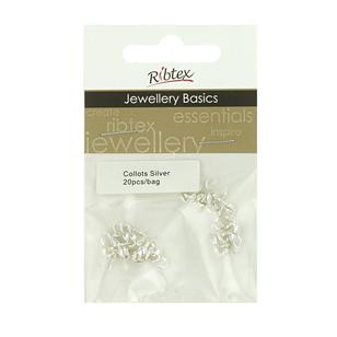 Ribtex Jewellery Basics Calottes Silver 4 mm