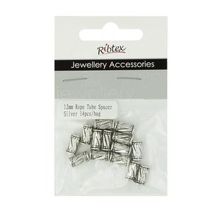 Ribtex Jewellery Accessories Rope Tube Spacer Gold & Silver