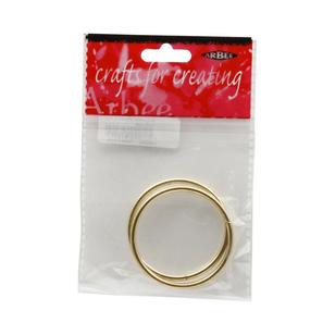 Arbee Metal Rings 2 Pack Gold