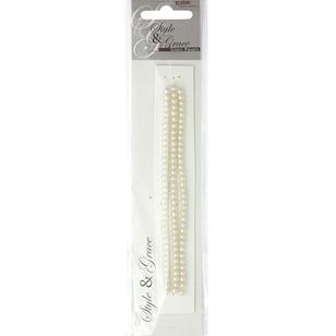Ribtex Style & Grace Glass Pearls 105 Pack Ivory 4 mm