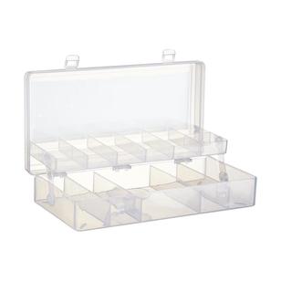 Birch Organiser Box with Tray Clear Medium