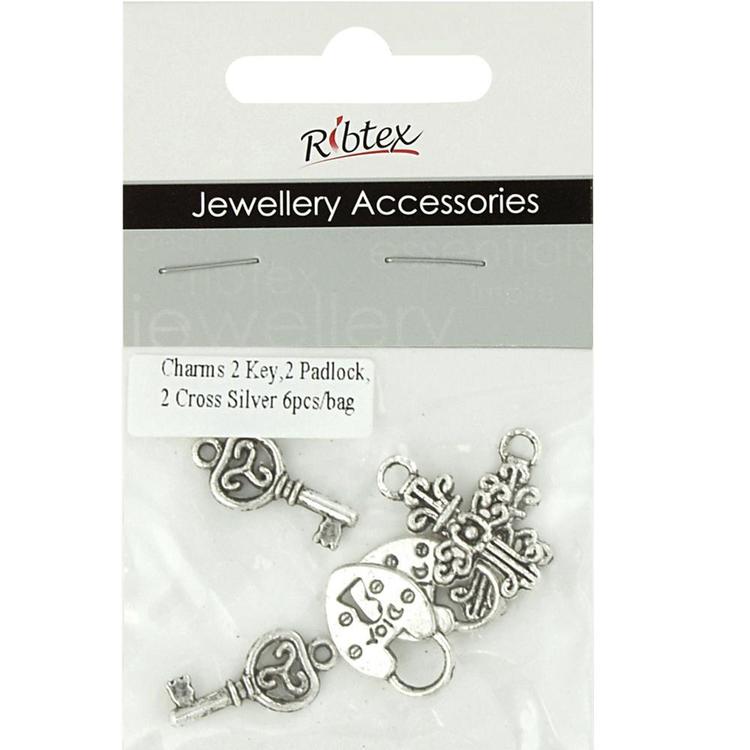 Ribtex Jewellery Accessories Keys, Crosses & Padlocks