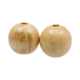 Arbee Round Wood Beads Natural 40 mm
