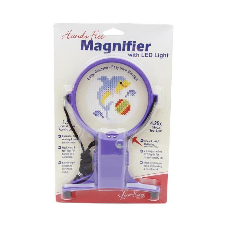 Sew Easy Magnifier Hands Free Craft with Light Purple
