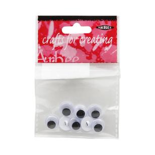 Arbee Sew In Joggle Eyes Black 12 mm