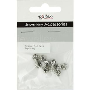 Ribtex Jewellery Accessories Ball Spacer Silver