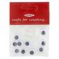 Arbee Stick On Joggle Eyes 10 Pack Black 12 mm