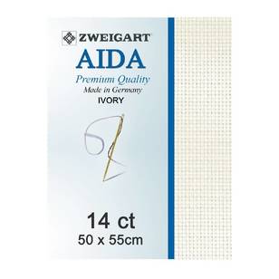Aida 14 Count Fat Quarter Ivory