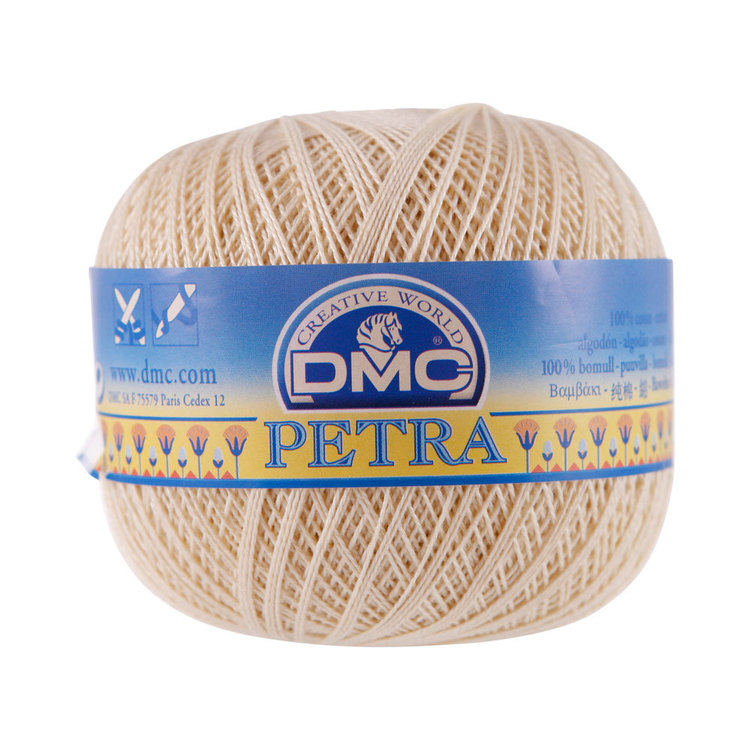 DMC Petra 8 Cotton Yarn 100 g Dark Ecru 100 g