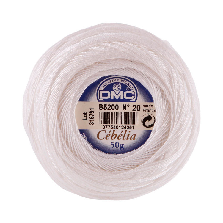 DMC Cebelia Cotton No 20 50 g B5200 50 g
