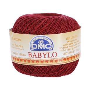 DMC Babylo 50 G Crochet Cotton Thread No. 10 50 g Red Wine 50 g
