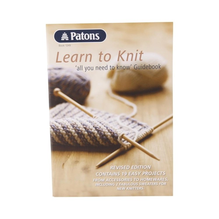 Patons Learn To Knit 1249 White