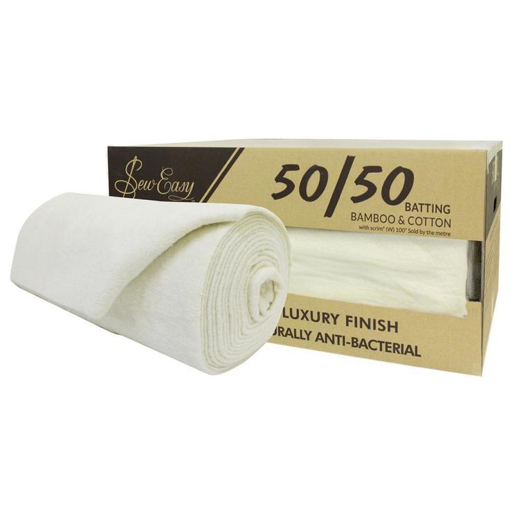 Sew Easy Bamboo Cotton Wadding White 245 cm