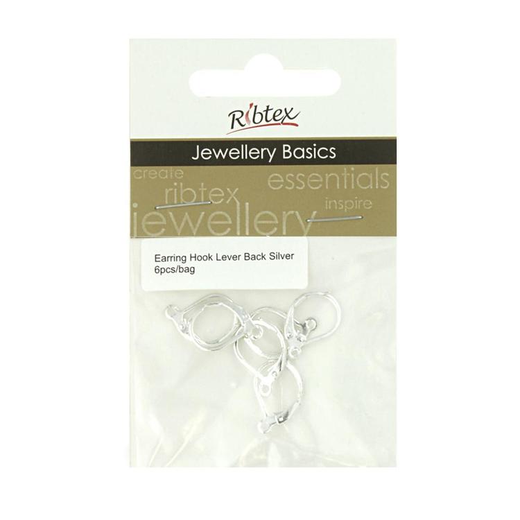 Ribtex Jewellery Basics Lever Back Earrings Silver 15 mm