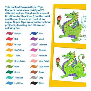 Crayola Super Tips Markers Multicoloured