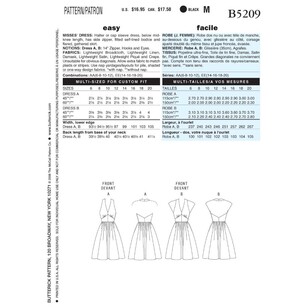 Butterick Sewing Pattern B5209 Misses' Dresses White